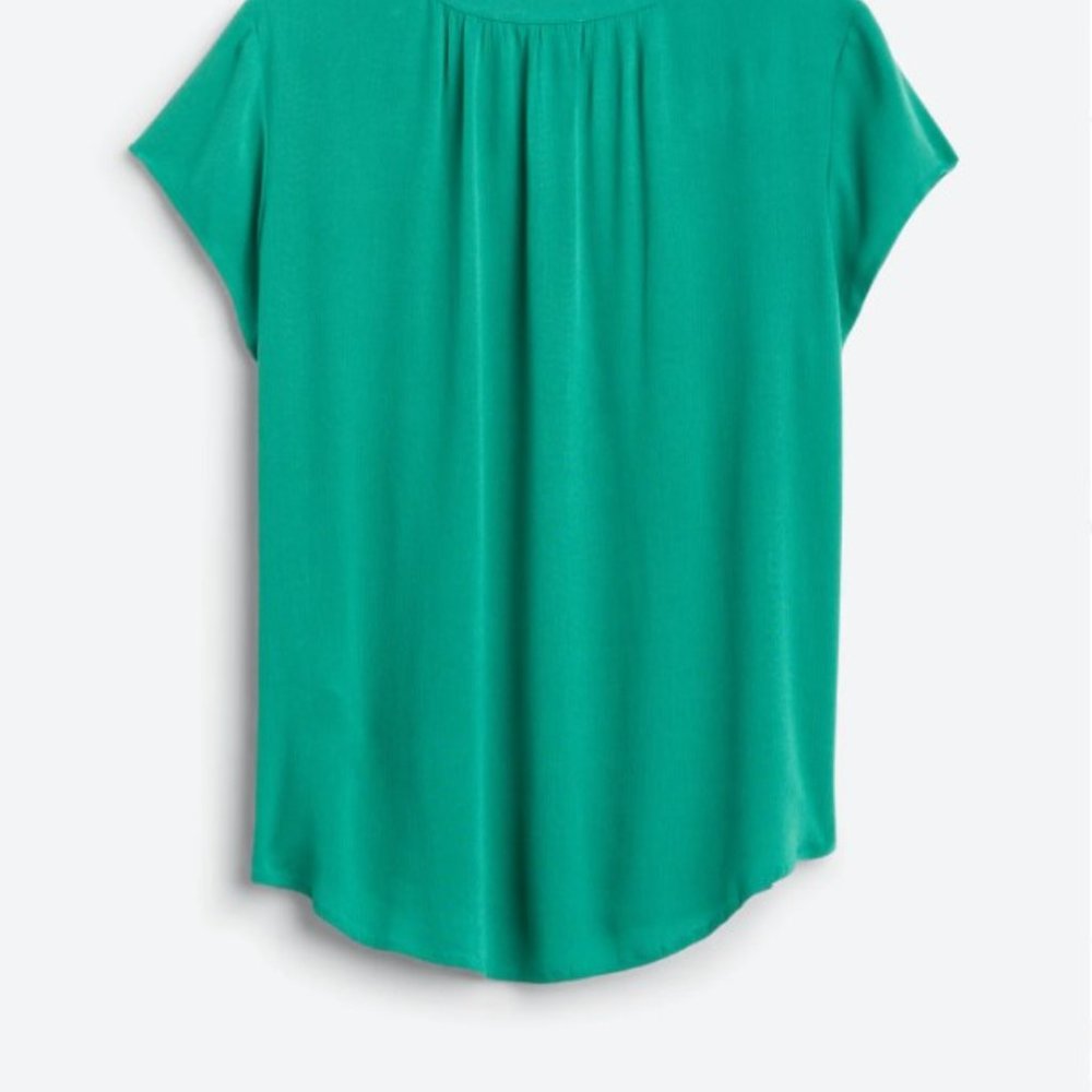 Top - Embroidered with flutter sleeve - Picture 3 of 6